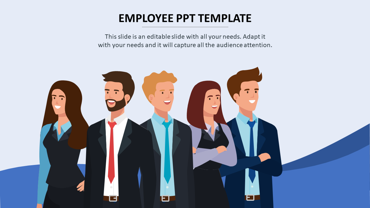 Wonderful Employee PPT Template Themes Presentation